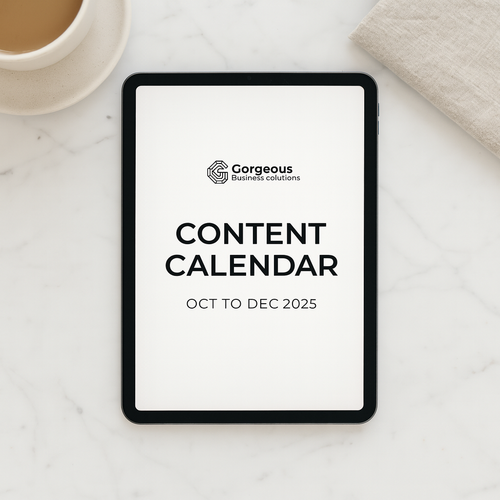 Spring/Summer Content Calendar (Oct–Dec 2025)